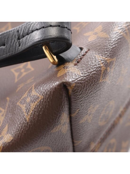 Louis Vuitton Backpack Montsouris NM PM Monogram Noir Canvas Leather main image 6